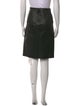Vince Lamb Leather Knee-Length Skirt