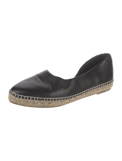 Vince Leather Whipstitch Trim Espadrilles