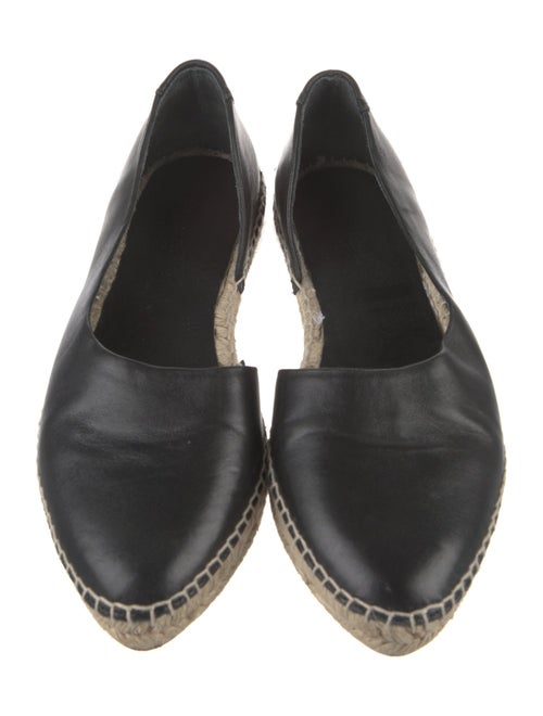 Vince Leather Whipstitch Trim Espadrilles