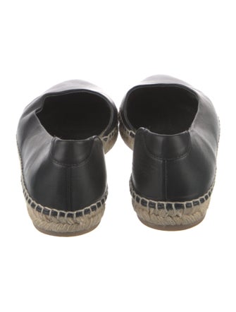 Vince Leather Whipstitch Trim Espadrilles