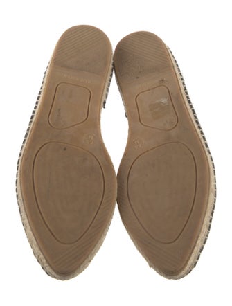 Vince Leather Whipstitch Trim Espadrilles
