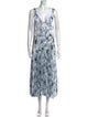 Vince Printed Long Dress