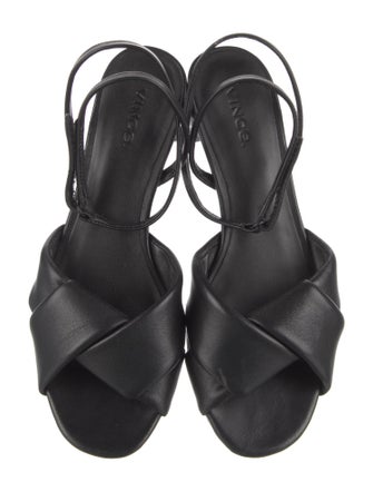 Vince Leather Slingback Sandals