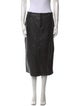 Vince Lamb Leather Midi Length Skirt
