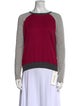 Vince Colorblock Pattern Scoop Neck Sweater