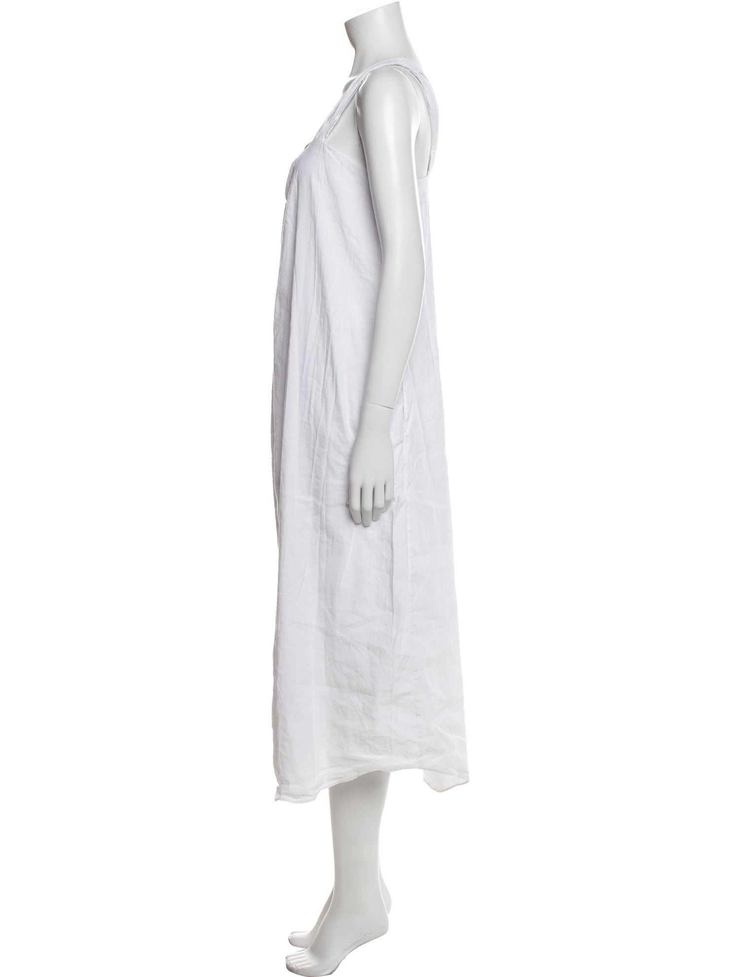 Vince Square Neckline Midi Length Dress