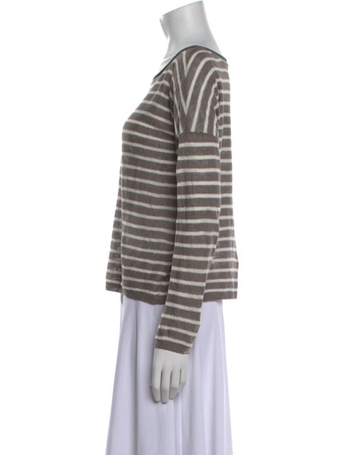 Vince Linen Striped Sweater