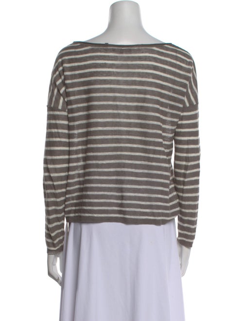 Vince Linen Striped Sweater