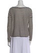 Vince Linen Striped Sweater