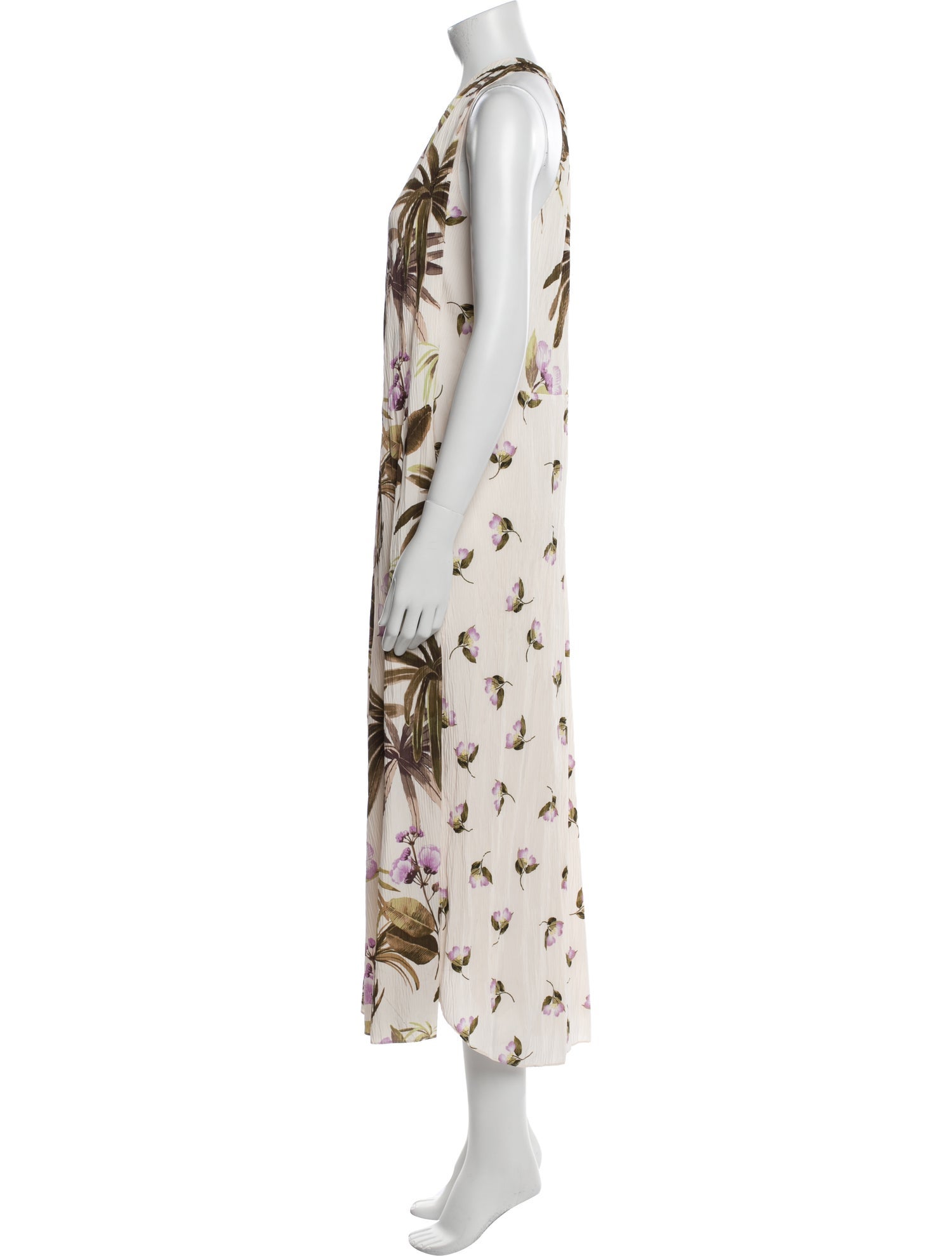 Vince Floral Print Long Dress
