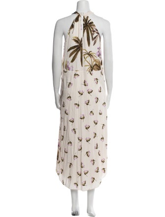Vince Floral Print Long Dress