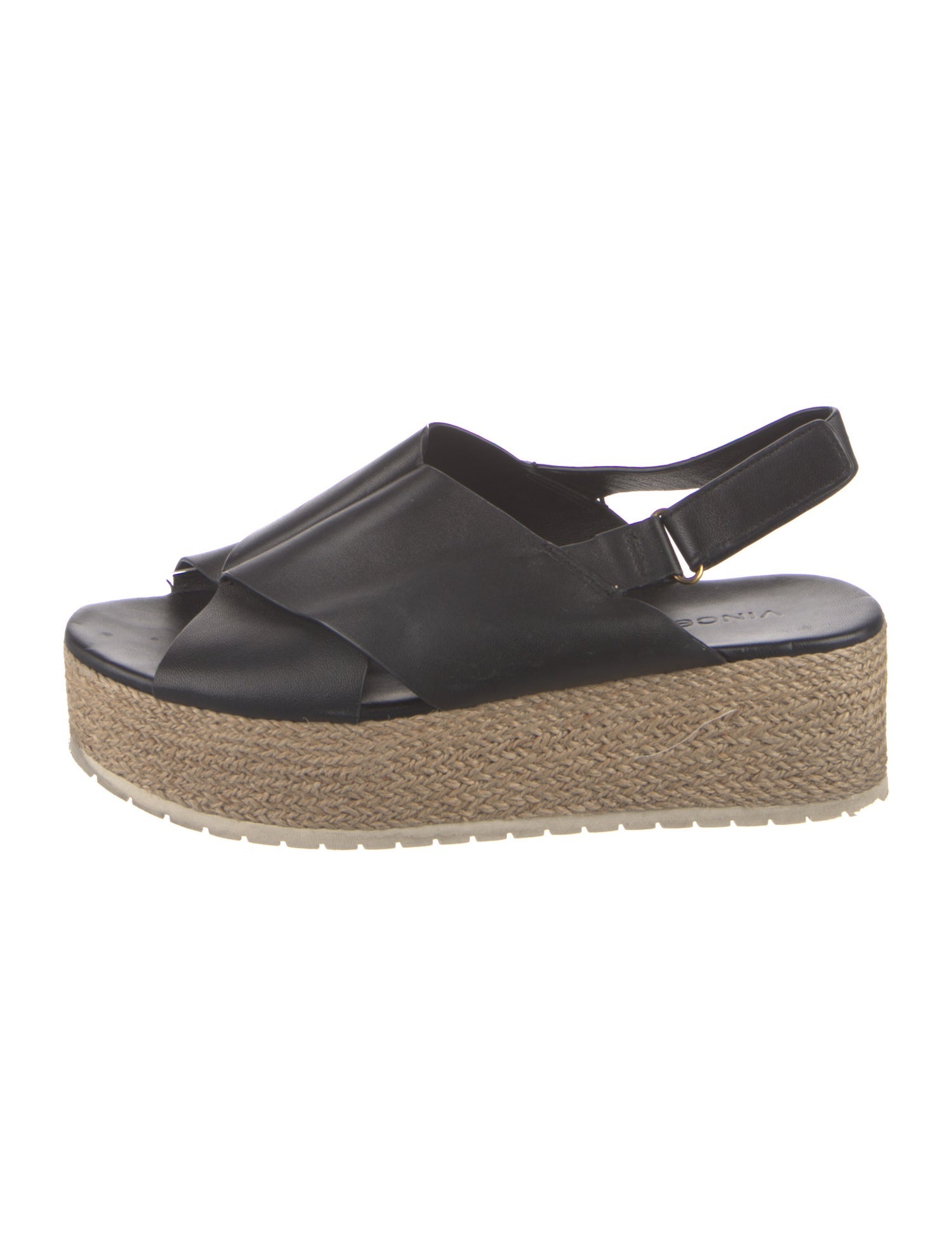 Vince Leather Animal Print Espadrilles