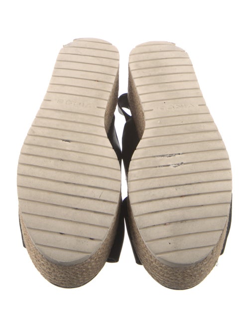 Vince Leather Animal Print Espadrilles