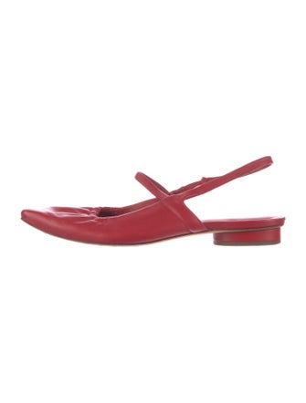 Vince Leather Slingback Flats