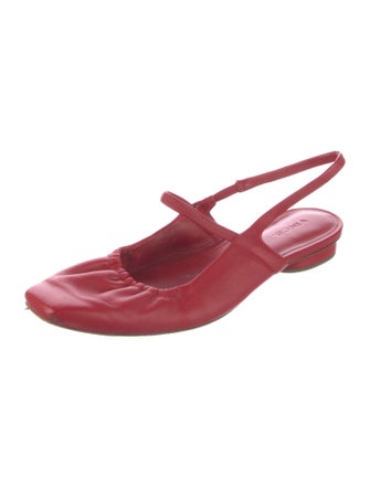 Vince Leather Slingback Flats