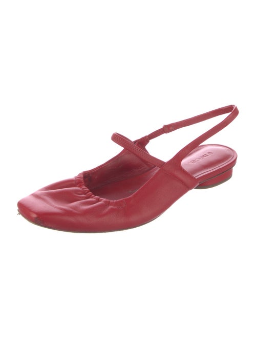 Vince Leather Slingback Flats