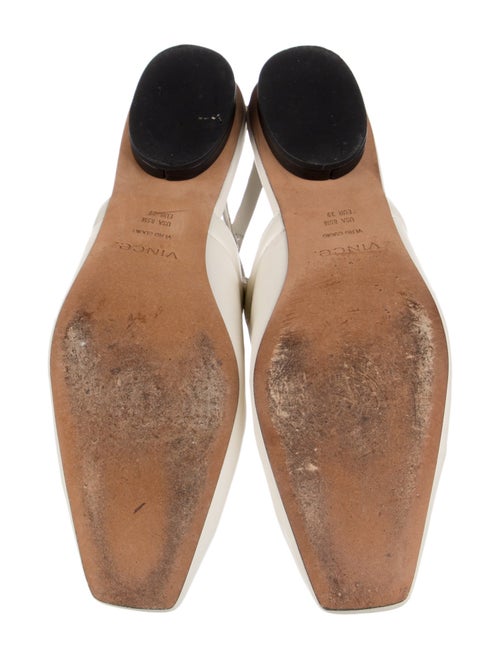 Vince Leather Colorblock Pattern Slingback Flats