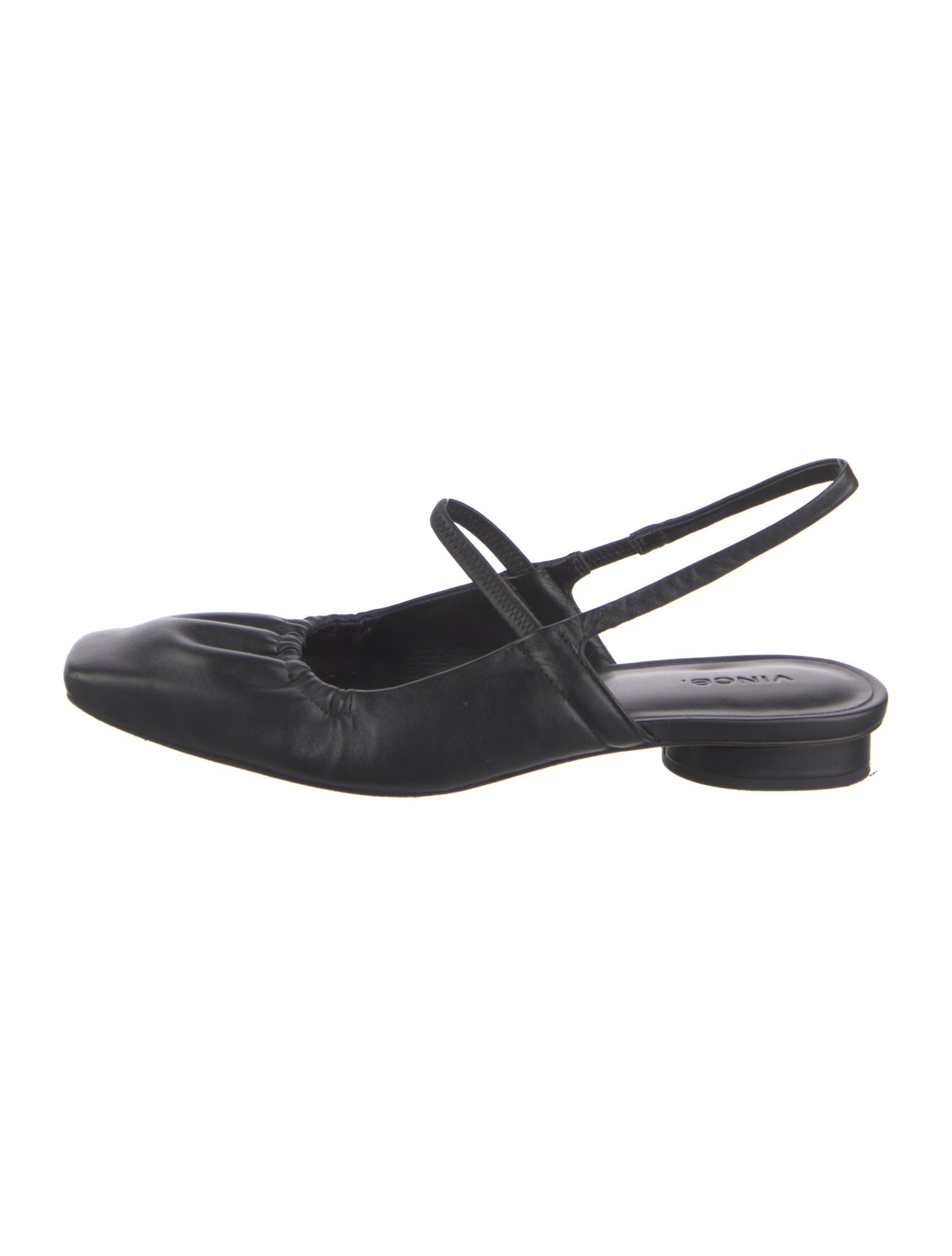 Vince Leather Slingback Flats
