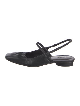 Vince Leather Slingback Flats
