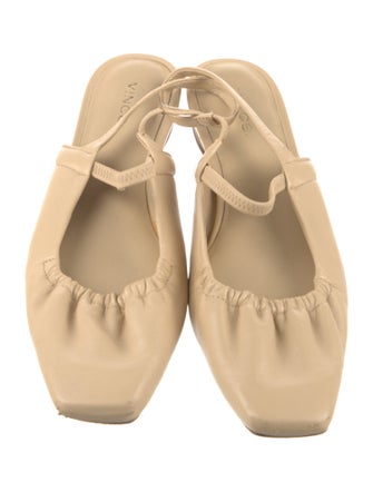 Vince Leather Slingback Flats