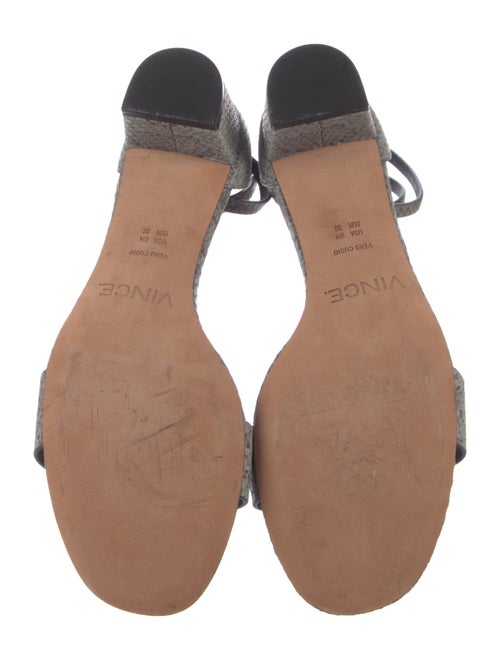 Vince Snakeskin Sandals