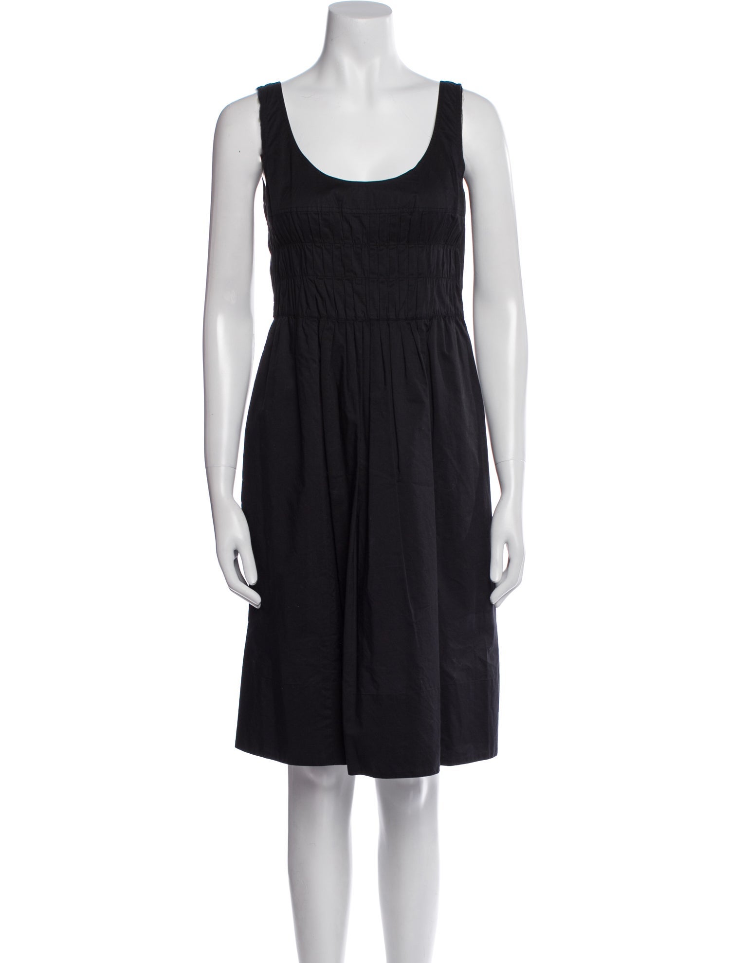 Vince Scoop Neck Knee-Length Dress