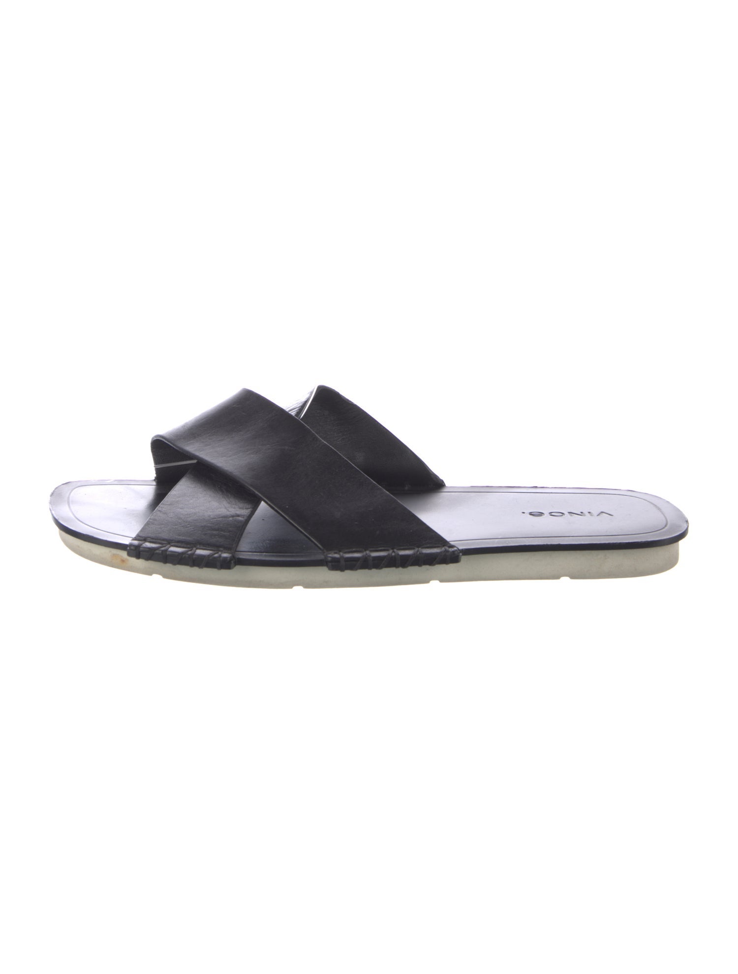 Vince Leather Slides