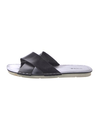 Vince Leather Slides