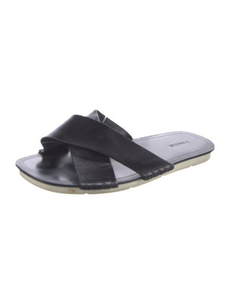 Vince Leather Slides