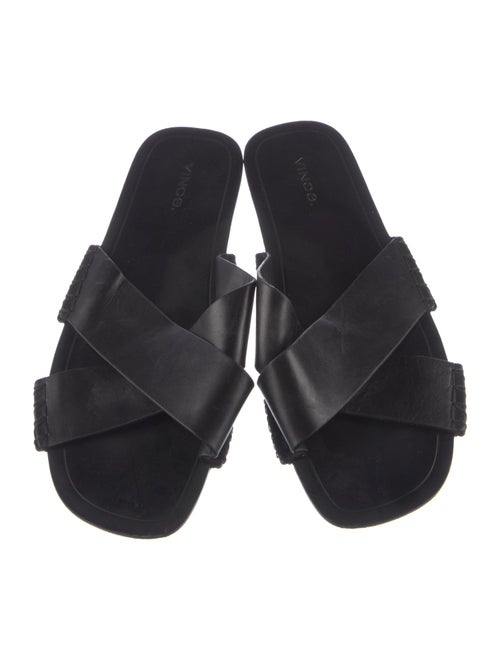 Vince Leather Slides
