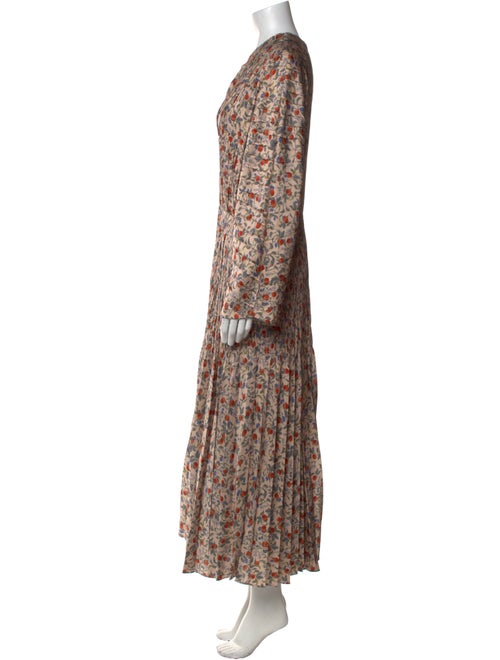 Vince Floral Print Long Dress