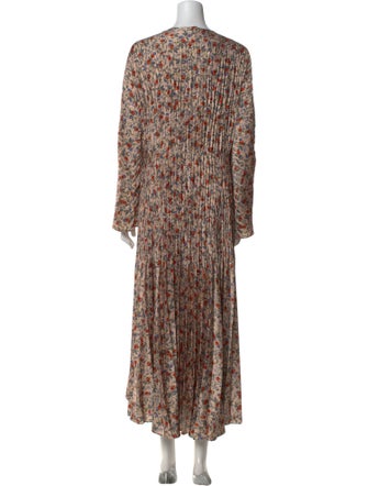 Vince Floral Print Long Dress