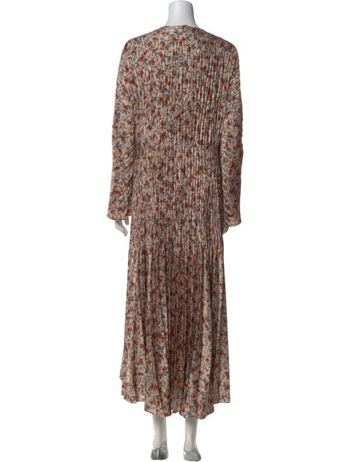 Vince Floral Print Long Dress