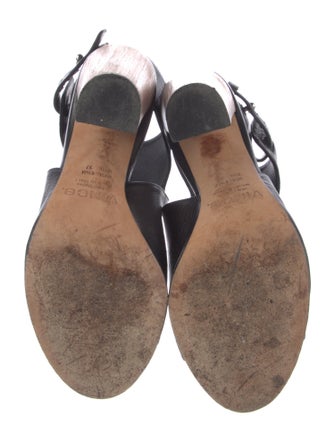 Vince Leather Slingback Sandals