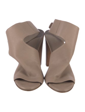 Vince Leather Slingback Sandals