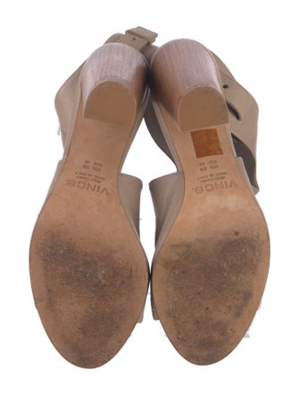 Vince Leather Slingback Sandals