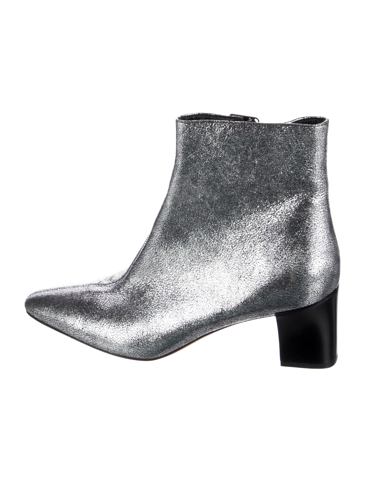 Vince Leather Animal Print Boots