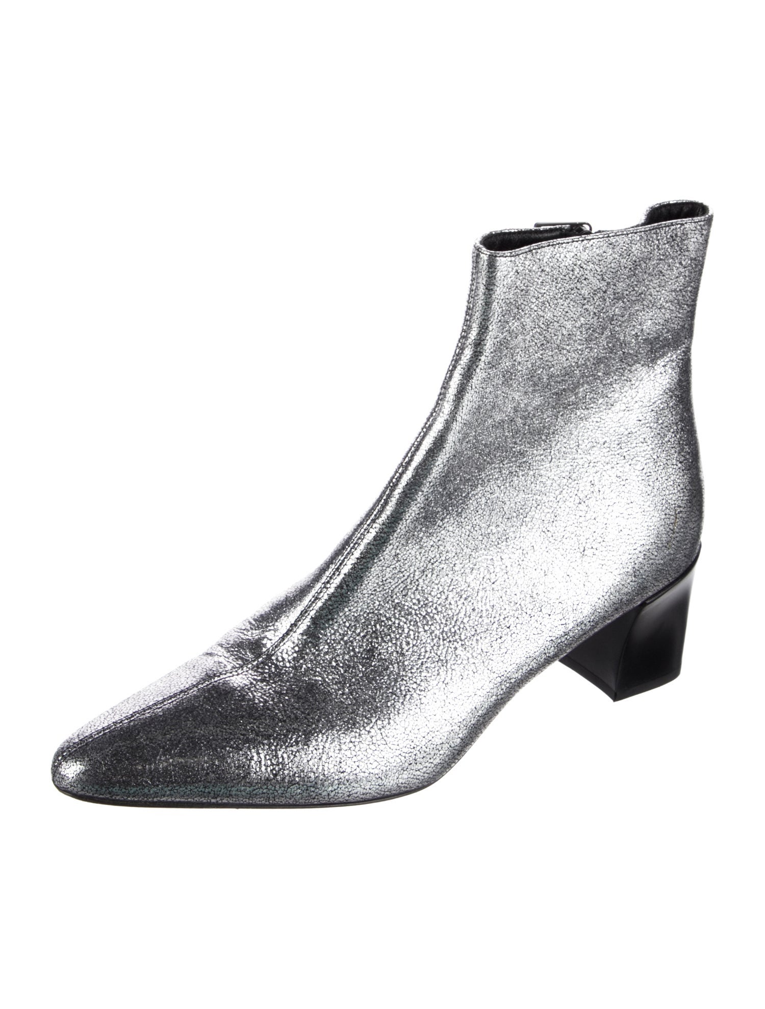 Vince Leather Animal Print Boots