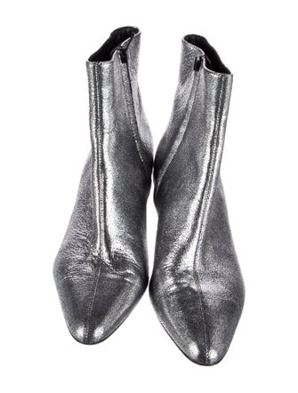 Vince Leather Animal Print Boots