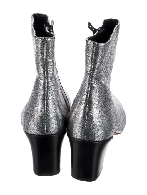 Vince Leather Animal Print Boots