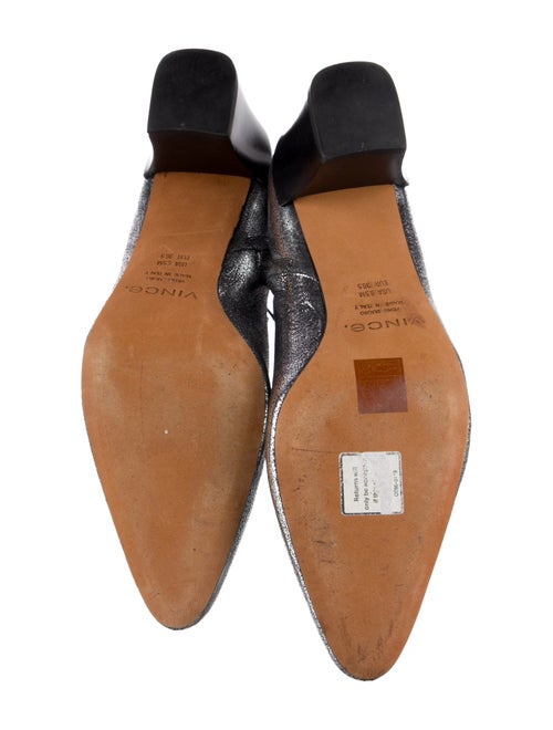 Vince Leather Animal Print Boots