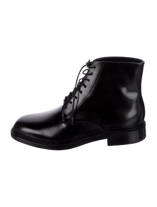 Vince Leather Lace-Up Boots