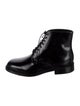 Vince Leather Lace-Up Boots