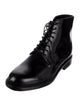 Vince Leather Lace-Up Boots