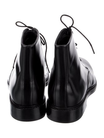 Vince Leather Lace-Up Boots