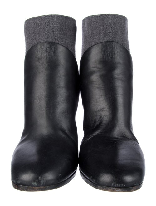 Vince Leather Sock Boots