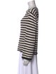 Vince Striped Bateau Neckline Sweater