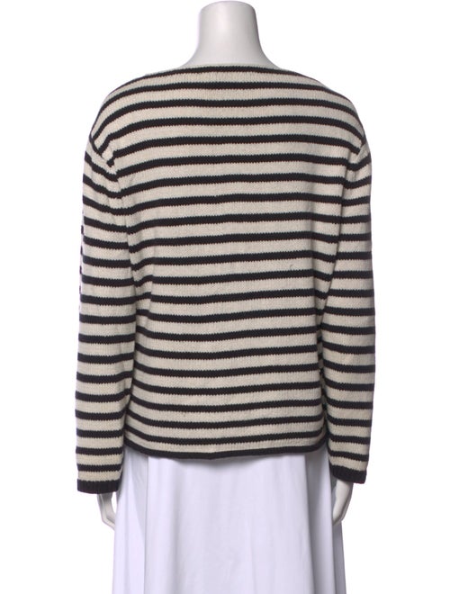 Vince Striped Bateau Neckline Sweater
