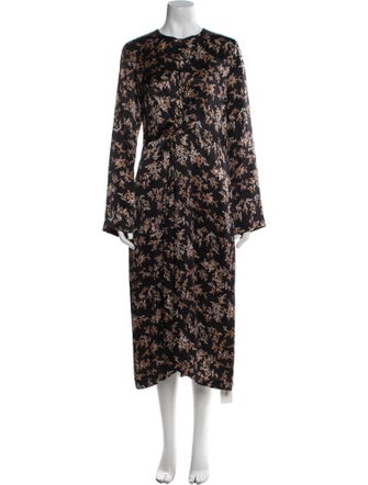Vince Silk Midi Length Dress