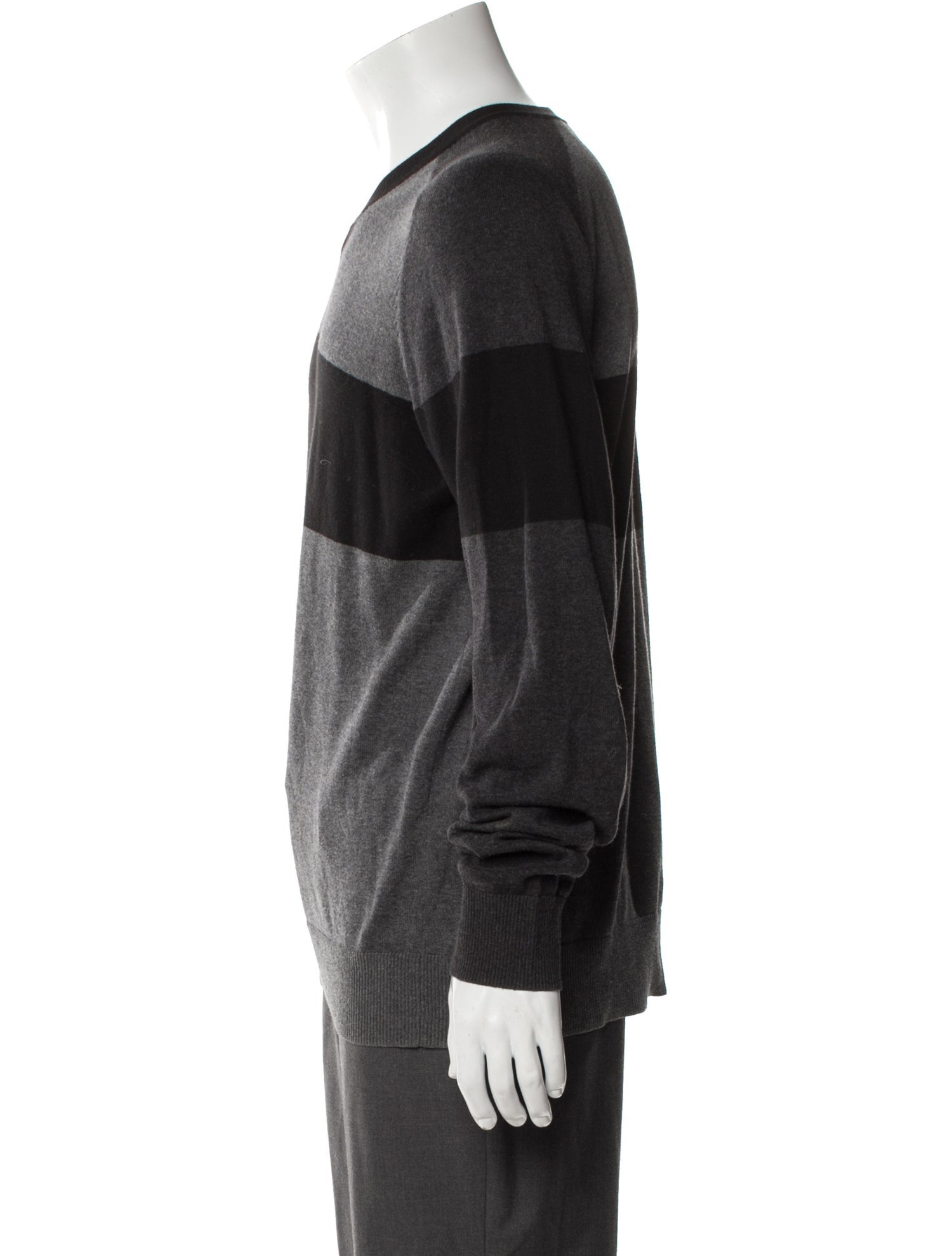 Vince Striped V-Neck Pullover